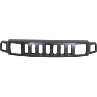 2006-2010 Hummer H3 Grille, Upper, Smooth Black - Classic 2 Current Fabrication