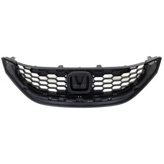 2013-2014 Honda Civic Grille, Textured Black - Classic 2 Current Fabrication