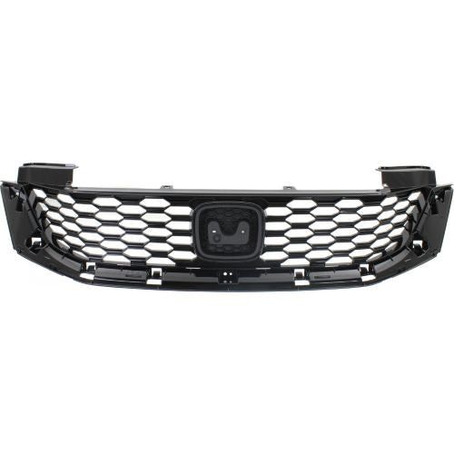 2013-2015 Honda Accord Grille, Painted-Black, Coupe - Classic 2 Current Fabrication