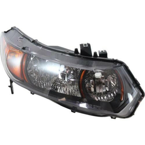 2006-2008 Honda Civic Head Light RH, Lens And Housing, Halogen, Coupe.