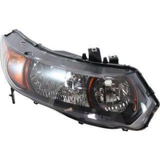2006-2008 Honda Civic Head Light RH, Lens And Housing, Halogen, Coupe.