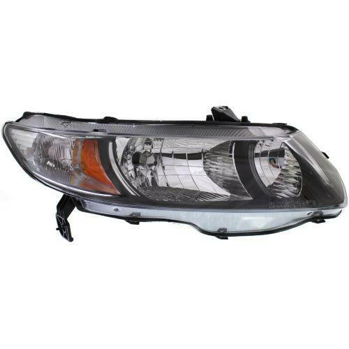 2010-2011 Honda Civic Head Light RH, Lens And Housing, Halogen, Coupe.