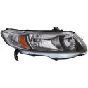 2010-2011 Honda Civic Head Light RH, Lens And Housing, Halogen, Coupe.