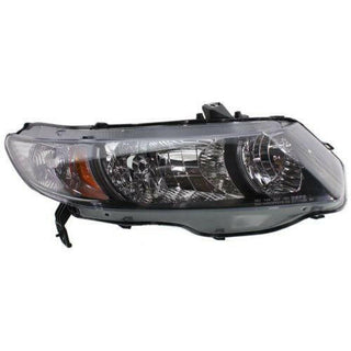 2010-2011 Honda Civic Head Light RH, Lens And Housing, Halogen, Coupe-Capa.