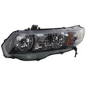 2010-2011 Honda Civic Head Light LH, Lens And Housing, Halogen, Coupe-Capa.