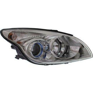 2009-2012 Hyundai Elantra Head Light RH, Assembly, Clear Lens, Interior.