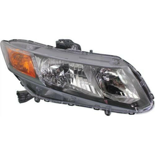 2012 Honda Civic Head Light RH, Assembly, Coupe/Sedan, Except Hybrid.