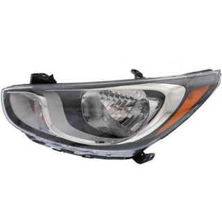 2012-2014 Hyundai Accent Head Light LH, Halogen, Sedan/hatchback.