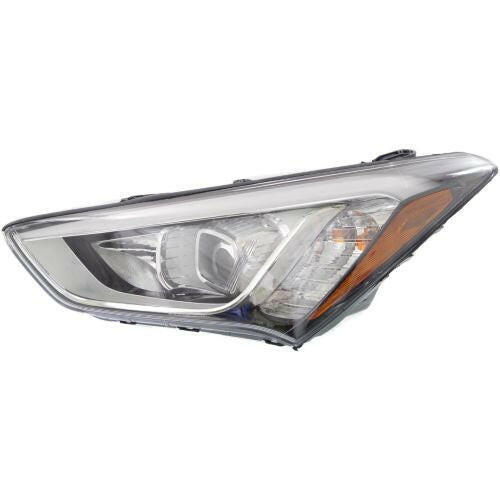 2013-2016 Hyundai Santa Fe Head Light LH, Assembly, Halogen, Sport-Capa.