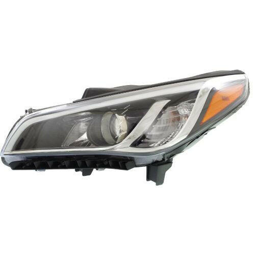 2015 Hyundai Sonata Head Light LH, Assembly, Halogen, Except Hybrid Model.