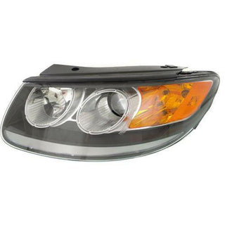 2012 Hyundai Santa Fe Head Light LH, Assembly, Halogen, Clear Reflector.