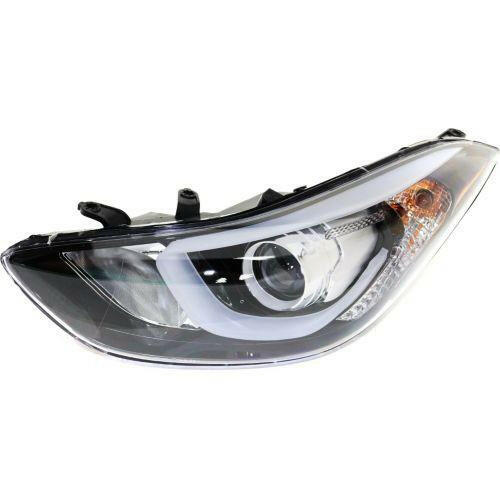 2014-2016 Hyundai Elantra Head Light LH, Assembly, w/Led Position Lamp.