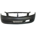 2009 Infiniti G37 Front Bumper Cover, Primed, w/ Sensor Hole,.