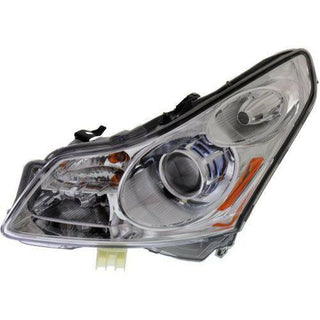 2009 Infiniti G37 Head Light LH, Assembly, Hid, With Hid Kit.