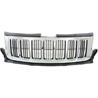 2011-2013 Jeep Grand Cherokee Grille, Chrome Shell (CAPA) - Classic 2 Current Fabrication