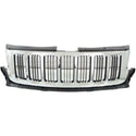 2011-2013 Jeep Grand Cherokee Grille, Chrome Shell (CAPA).