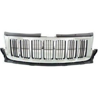 2011-2013 Jeep Grand Cherokee Grille, Chrome Shell (CAPA).