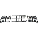 2014-2015 Jeep Grand Cherokee Grille, Louvered Insert, Black - Classic 2 Current Fabrication