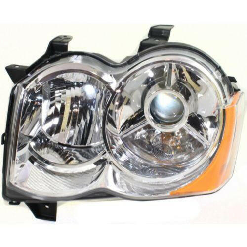 2008-2010 Jeep Grand Cherokee Head Light LH, Lens And Housing, Hid.