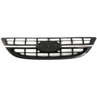 2005-2006 Kia Spectra Grille, Black Shell/Chrome - Classic 2 Current Fabrication