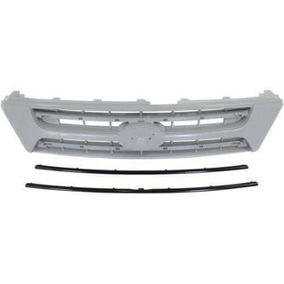 2006-2010 Kia Sedona Grille, Upper, Textured Gray.