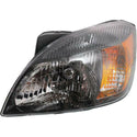 2010-2011 Kia Rio Head Light LH, Assembly, Black Bezel, w/Amber Reflector.