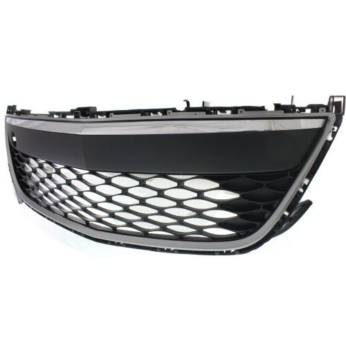 2010-2012 Mazda CX-7 Front Bumper Grille, Chrome, With Fog Light - Classic 2 Current Fabrication