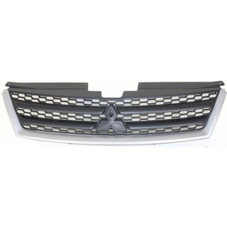 2007-2009 Mitsubishi Outlander Grille, Silver-Black - Classic 2 Current Fabrication