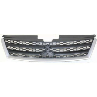 2007-2009 Mitsubishi Outlander Grille, Silver-Black.