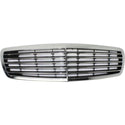 2000-2003 Mercedes E-class Grille, Chrome Shell/Black - Classic 2 Current Fabrication