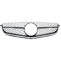 2012-2014 Mercedes C63 Grille, Chrome Shell/Black Insert - Classic 2 Current Fabrication