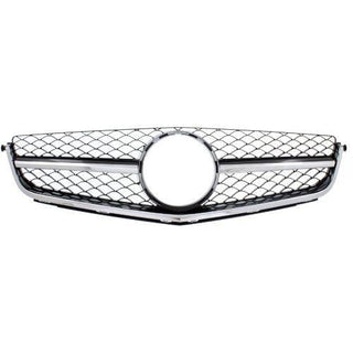 2012-2014 Mercedes C63 Grille, Chrome Shell/Black Insert - Classic 2 Current Fabrication