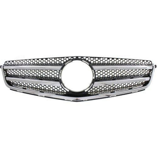 2008-2011 Mercedes C-Class Grille, Chrome Shell/Black - Classic 2 Current Fabrication