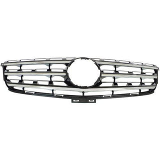 2012-2014 Mercedes M-class Grille, Painted Black, Chrome Molding - Classic 2 Current Fabrication