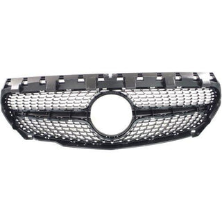 2014-2015 Mercedes CLA250 Grille, Textured Frame/Chrome - Classic 2 Current Fabrication
