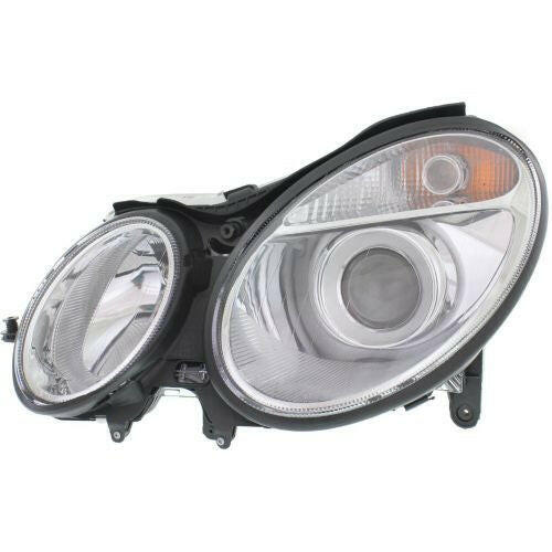 2003-2007 Mercedes-Benz E-Class Head Light LH, Lens And Housing, Halogen.