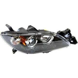 2004-2006 Mazda 3 Head Light RH, Lens And Housing, Hid.