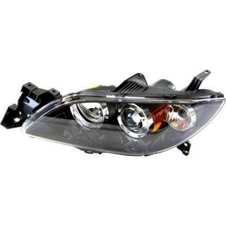 2004-2006 Mazda 3 Head Light LH, Lens And Housing, Hid.