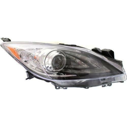 2010-2011 Mazda 3 Head Light RH, Lens And Housing, w/Out Auto Level Ctrl.