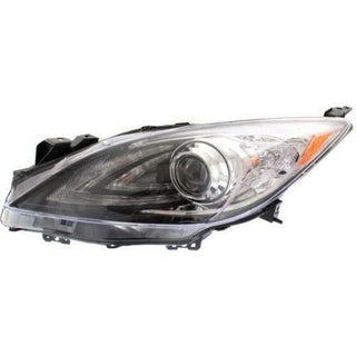 2010-2011 Mazda 3 Head Light LH, Lens And Housing, w/Out Auto Level Ctrl.