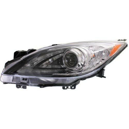 2010-2013 Mazda 3 Head Light LH, Lens And Housing, w/Out Auto Level Ctrl.