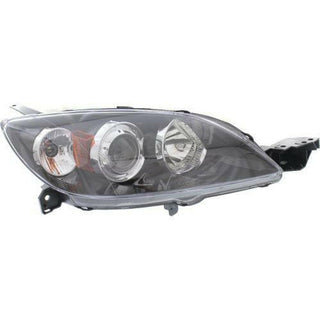 2004-2009 Mazda 3 Head Light RH, Lens And Housing, Hid, With Out Hid Kit.