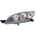 2004-2009 Mazda 3 Head Light LH, Lens And Housing, Hid, With Out Hid Kit.