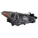 2014-2016 Mazda 3 Head Light RH, Assembly, Halogen - Capa.