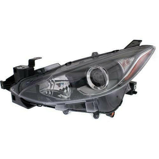 2014-2016 Mazda 3 Head Light LH, Assembly, Halogen - Capa.