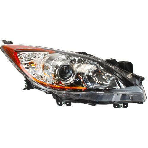 2012-2013 Mazda 3 Head Light RH, Lens And Housing, Halogen, Hatchback/Sedan.