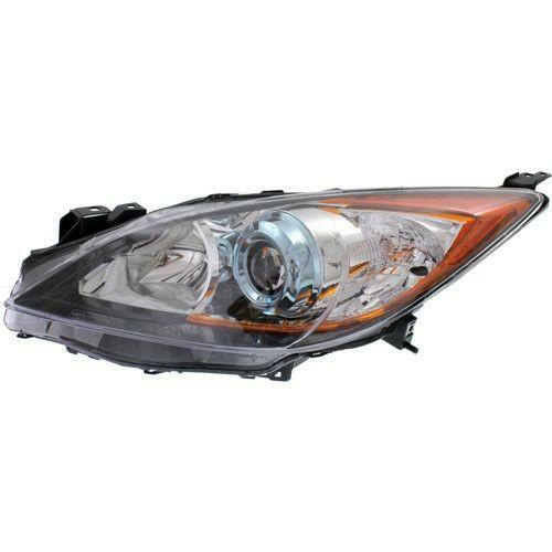 2012-2013 Mazda 3 Head Light LH, Lens And Housing, Halogen, Hatchback/Sedan.