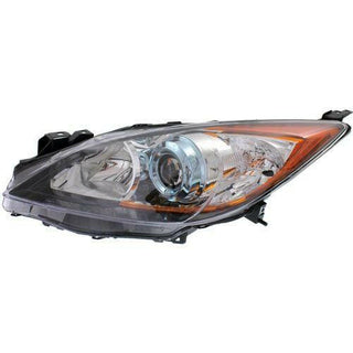 2012-2013 Mazda 3 Head Light LH, Lens And Housing, Halogen, Hatchback/Sedan.
