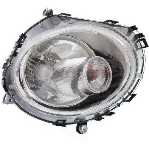 2007-2014 Mini Cooper Head Light RH, Assembly, Halogen, With White Turn.