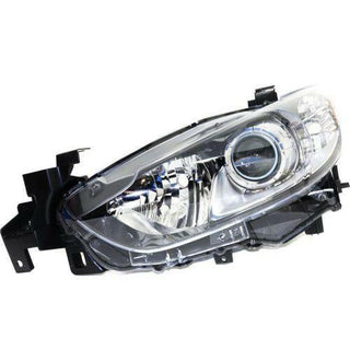 2014-2016 Mazda 6 Head Light LH, Lens And Housing, Halogen - Capa.